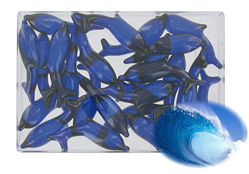 Box of 24 oil bath pearls - dolphin shaped - fragrance sea water