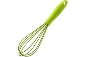 LUOFANG Mini Batteur à œufs en Silicone, Fouet à Main Durable, Fabricant de Mousse de crème, mélangeur d'œufs antidérapant, Fouet à œufs en Silicone Portable