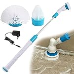 Hurricane Spin Scrubber Elektrische Reinigungs-Borsten mit langen Griff Multi Funktion Surface Spin Scrubber mit 3 bürsten für Wohnzimmer, Badzimmer, Toilette, Dusche, Küche!