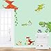 Winhappyhome Wall Stickers Dragon Animal Zoo Children Bedroom Kindergarten Background Removable Decals