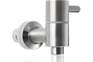 Chstarina Rubinetto Dispenser in Acciaio Inox 304, 16mm Rubinetto Dispenser di Bevande di Ricambio, Rubinetto per Distributore Bevande, Rubinetto di Ricambio per Dispenser Acqua, Secchio, Vino, Birra