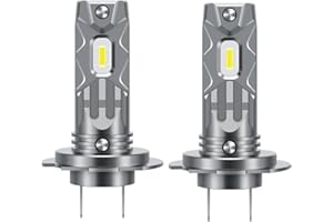 Mefluctuate Halogen Auto Lampen H7, 55W 300% Helligkeit als Halogenlampen11000LM 6000K Kaltes Weiß,1:1 Mini-Größe, 2 Stück