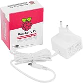 Official Raspberry Pi 5 USB-C 27W Power Supply, USB-C Power Supply, White