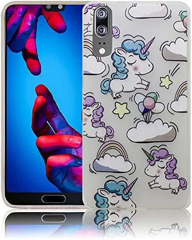 Huawei P20 Unicorn unicorn sweetness Silicone Protective Case Protective Case Mobile Phone Case Cell Phone Case Silicone Case Case Bag Cover Bumper Case Flip smartphone cellphone backcover