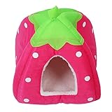 basketball femenil usa vs el salvador 100% nuevo y de alta calidad SODIAL(R) Soft Esponja Fresa los Mascotas Cama Cojin Casa de la perrera perrito Basket Pillow Pink - S