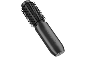 Leeko Thermal Brush Senza Fili, Spazzola Arricciacapelli Senza Fili da 40mm,4 Temperature Ferro Arricciacapelli, Pettine Spazzola Termica per Capelli (nero)
