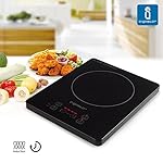 Aigostar Blackfire 30IAV - Plaque de cuisson à induction portable, contrôle tactile, 2000 W, 10 niveaux de puissance