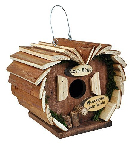 Garden Mile grand deluxe Nouveauté bois suspendu OISEAU Hôtel jardin oiseau nidification BOITE Nichoir RUSTIQUE BOIS ROBIN NID POUR PETITS jardin oiseaux