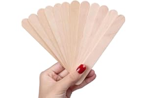 PRETTIVO Holzspatel Waxing 50 Stück für Gesicht, Beine, Arme Haarentfernung