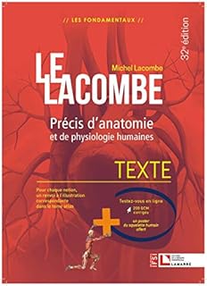 jaquette livre Lacombe - Précis d'anatomie et de physiologie humaines: Texte + Atlas - La référence incontournable en anatomie