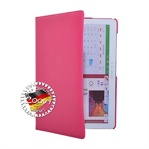 COOVY® 360° ROTATION COVER FÜR SAMSUNG GALAXY NOTE PRO 12.2 SM-P900 SM-P901 SM-P905 SMART HÜLLE TASCHE ETUI CASE SCHUTZ STÄNDER Farbe hotpink - 8