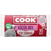 Cook Kokulu &Ccedil;&ouml;p Torbası, K&uuml;&ccedil;&uuml;k Boy, 40 x 47 cm, 30 Yaprak, Bahar &Ccedil;i&ccedil;ekleri Kokulu, Şeffaf