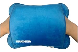 DIMENSIONE ELETTRONICA S.R.L. Borsa acqua calda elettrica ricaricabile automatica con tasca scaldamani potente 360w sicura per schiena ciclo cervicale aereo qualita' TERMOZETA by Dimensione Elettronica