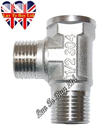 Bidet T Connector, Stainless Steel 304, 1/2 inch