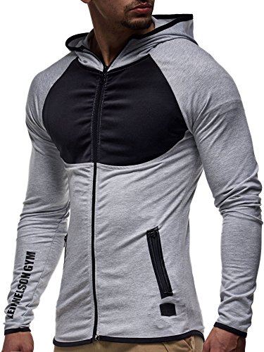 LEIF NELSON GYM Herren Sweatjacke LN07229