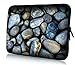 Produktbild wortek Universal Notebooktasche Sleeve aus Neopren für Laptop bis ca. 10,2 Zoll - Bild Steine