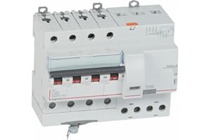 411209 Legrand Disjoncteur différentiel tétrapolaire 40A 300mA type AC - DX³6000 10kA 4P