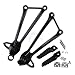 Tengchang Motorcycles Footrests Foot Pegs For Kawasaki Ninja ZX6R 2009 2010 2011 2012 Ninja ZX10R 2008-2010