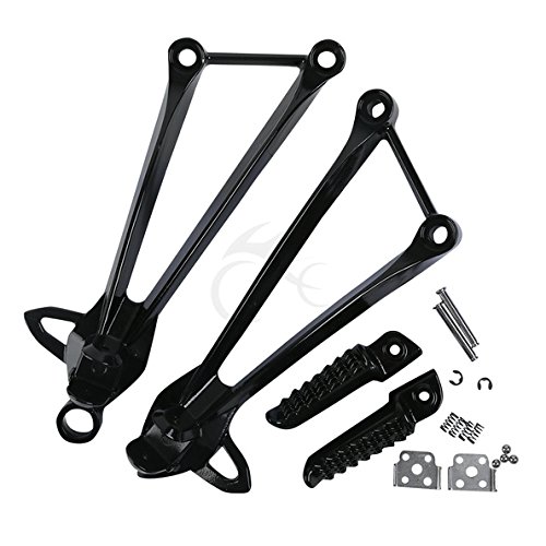 Tengchang Motorcycles Footrests Foot Pegs For Kawasaki Ninja ZX6R 2009 2010 2011 2012 Ninja ZX10R 2008-2010