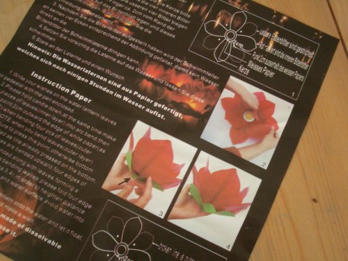 10 Wasserlaternen – LOTUSBLÜTE – bunt - 3