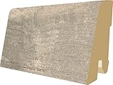  Megafloor Zócalo, rodapié de madera de DM, para suelo, 6 cm de altura  Longitud de 2,40 m, muchos motivos, multicolor, 6cm Höhe  2,40m Länge MDF