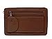Produktbild kleine Leder Herren Gelenktasche mittelbraun, 2 Fächer, ca. 20x13 cm