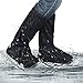 Produktbild yotame Regenüberschuhe Wasserdicht Überschuhe Schnee Staub Schutz und rutschfeste Schuhüberzieher mit Reflektoren Perfekt für Outdoor,Camping Radfahren Bergsteigen auch bei Regen, Schnee oder Staub