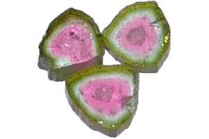 JANNI-SHOP-TROMMELSTEINE Trommelsteine Handschmeichler Wassersteine je 3 Stück in vielen verschiedenen Steinarten (Wassermelonen Turmalin)