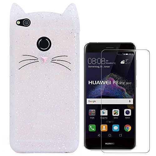 Hcheg funda de silicona dise o Crystal Clear cat para Huawei P8 lite 2017 - Un dise o elegante y una protecci n ptima 1XProtector de pantalla reviews Hcheg funda de silicona dise o Crystal Clear cat para Huawei P8 lite 2017 - Un dise o elegante y una protecci n ptima 1XProtector de pantalla