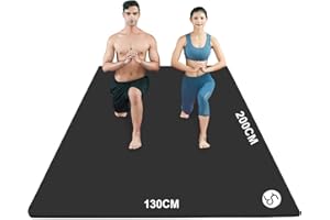 ‎RYTMAT RYTMAT Yogamatte XXL 200x130cm Fitnessmatte 20mm/15mm/10mm Dick NBR Gymnastikmatte Extra Groß Breit Sportmatte Trainingsmatte für Heim-Fitness Yoga, Eltern-Kind-Aktivitäten, Senioren-Fitness