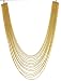 Zaveri Pearls Non-Precious Metal Gold Multi-Strand Necklace For Women RS.407.00