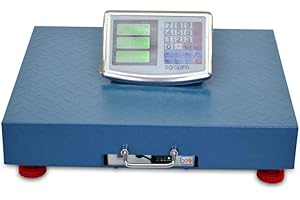 AGORADIRECT Bascula Industrial Inalámbrica 500kg/100g, Pantalla Digital De Lcd De Doble Cara, Gran Plataforma De Acero Reforzada 45x55cm, Báscula Pesada Para Paquetes Postales - Grandmaster