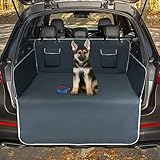 VOLLSTÄNDIGER KOFFERRAUMSCHUTZ - Reißfeste und robuste Kofferraumdecke mit Seitenschutz schützt Ihren Kofferraum vor Schmutz, Kratzern und Hundehaaren. Der Stoßfänger ist durch den Überhang beim Beladen oder Einsteigen eines Hundes gut geschützt!