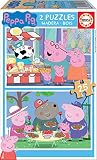 Set de 2 puzzles de 25 piezas de peppa pig