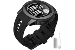 ANBEST Silikon kompatybilny z Garmin Instinct 2, sportowy zamiennik do Garmin Instinct 2/Instinct/Instinct Esports/Instinct Solar dla mężczyzn i kobiet