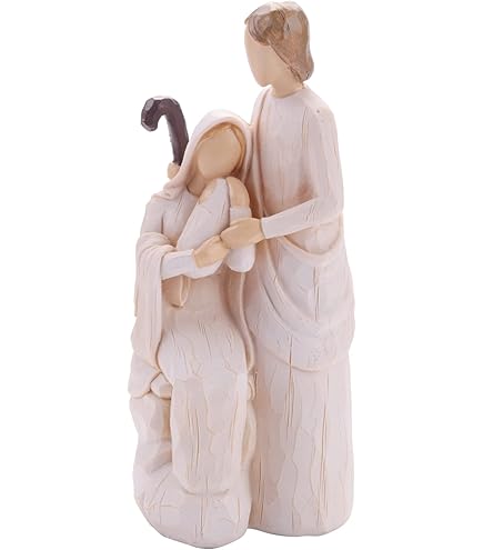 Sacra Famiglia In Resina Dipinta A Mano - Presepe Made In Italy, 8cm, Confezione Regalo - Foto 5