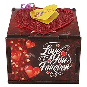 Wenzel Love You Forever Wooden Box ,Greeting Card for Birthday- 1 Piece