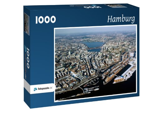 Preisvergleich Produktbild Hamburg - Puzzle 1000 Teile mit Bild von oben