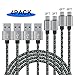 Price comparison product image USB C Cable, Moqika (1m 1m 2m 2m 4-Pack) Type C Fast Charger Charging Cable Nylon Braided Compatible for Samsung Galaxy S10 S9 S8 A3 A5 2017 Note 8 9, Huawei P10 P9 Black&Grey