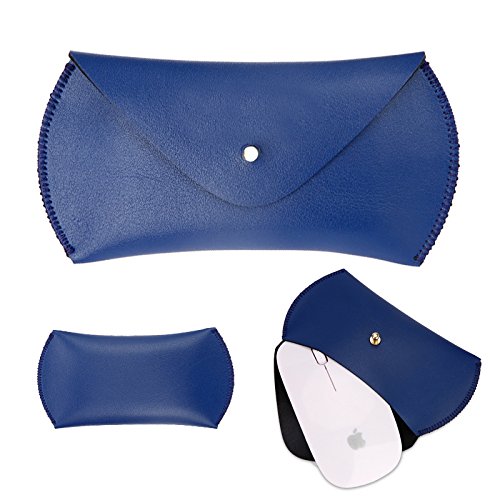 GENORTH® Weiche Hülle Leder Tasche für MacBook Air & Macbook 12 Wasserdicht mit Schutz Tasche für Maus und Netzteil (12 Zoll, Blau) - 7