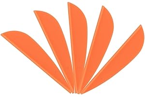 ZSHJG 100pcs Pfeilfedern Kunststoff Pfeil Befiederung Gummifedern 1,75" 2" 2,5" 3" Kunststoff Federn für Pfeile Bogenschießen Pfeil Vane für Jagd DIY Pfeile Carbonpfeile