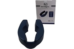 TERMIGEA Rialzo Wc e Bidet con forma Ovali 10 cm autobloccante Idrorepellente e Lavabile in EVA Rialzo Wc Per Anziane e Disabili resistente a macchie e odori.