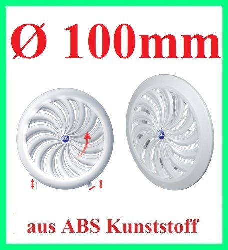 FUSSY CHOICE LTD T95 - Rejilla Rejilla Circular, conductos 100 mm, con Retina