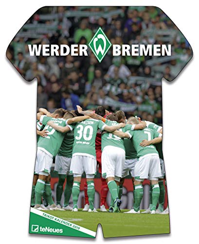 Werder Bremen Kalender 2019 - Fussballkalender, Trikotkalender, Fankalender - 34 x 42 cm