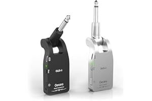 Getaria 2.4GHz Wireless Guitar System Set Audio Wireless Guitar Transmitter and Receiver for Electric Guitar Bass Violin