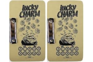 ORBITRON 2 x LUCKY CHARM BINGO BOARD WITH CLIP - NEW
