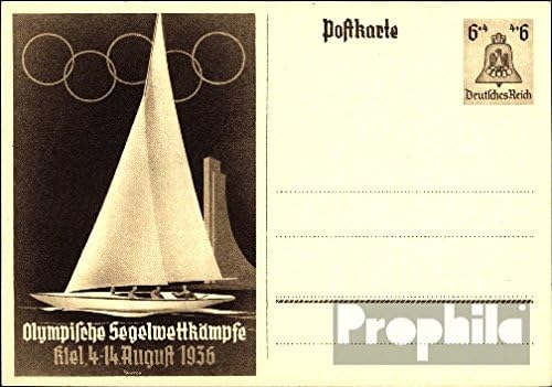 documents philatelic covers for collectors: German Empire P261 Official Postcard unused 1936 Summer