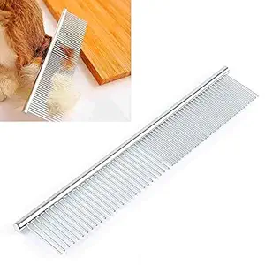 RIANZ Stainless Steel Grooming Comb for Dog/Cats and Pets (1pc)