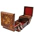 ITOS365 Jewellery Box for Women Wooden Flip Flap Flower Design Handmade Gift,...