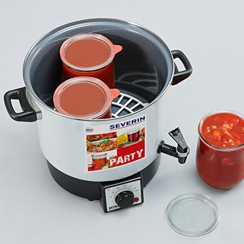 Severin EA 3658 Party-Kochautomat mit Auslaufhahn, 9 Liter, weiß-schwarz - 4